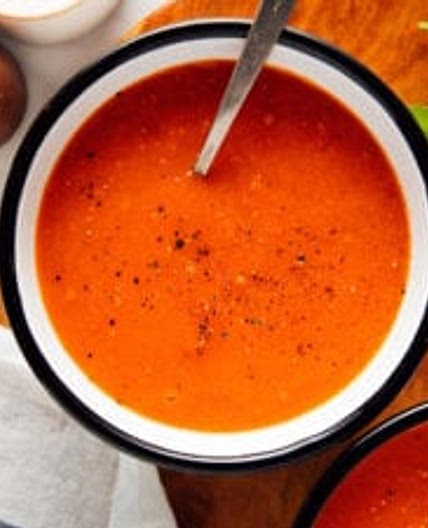 Roasted Red Pepper and Tomato Soup