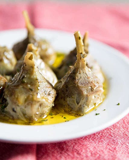 Easy Carciofi alla Romana (Roman Braised Artichoke Hearts)