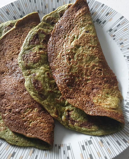 Moong Daal Palak Dosa