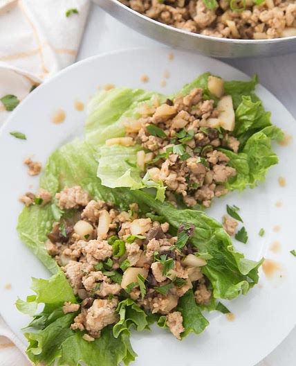 Healthy Chicken Lettuce Wraps | PF Changs Copycat Lettuce Wraps