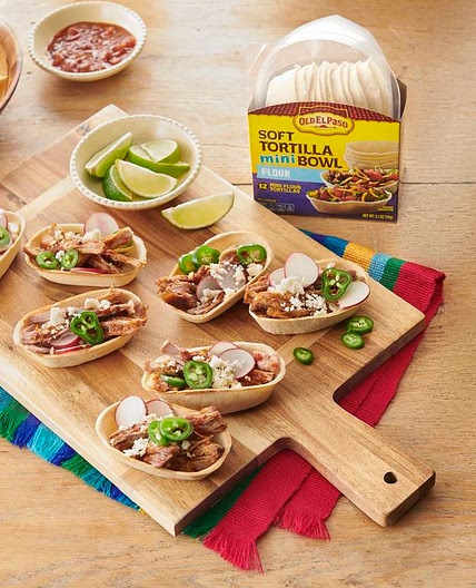 Mini Carnitas Taco Bowls