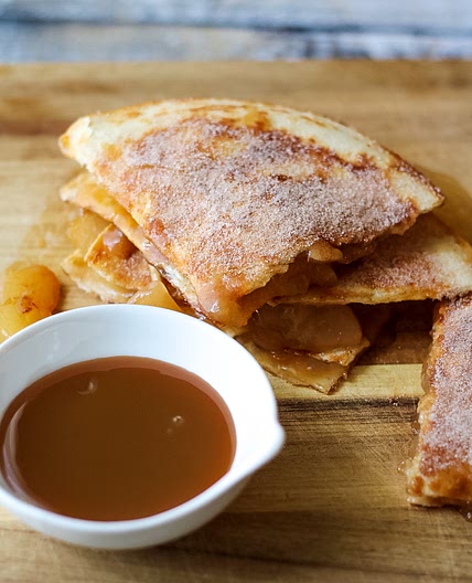 Caramel Apple Pie Quesadillas
