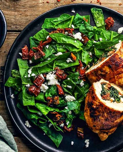 Stuffed Chicken Breast with Feta & Spinach
