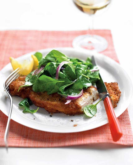 Chicken Milanese with Arugula Salad