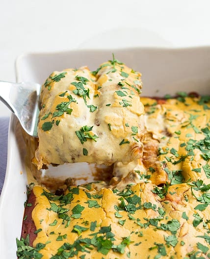 The Best Vegan Enchiladas