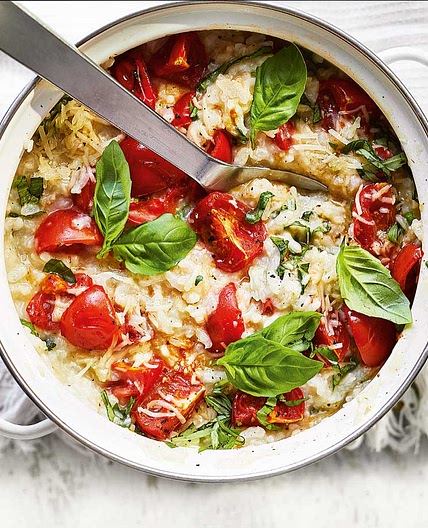 Roasted tomato risotto