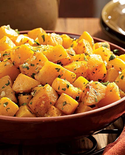Oven-Roasted Squash with Garlic & Parsley