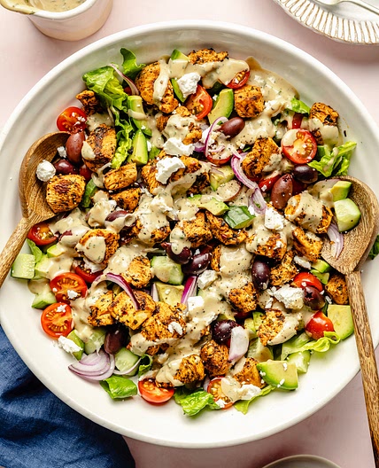 Greek Chicken Salad with Lemon Herb Dressing