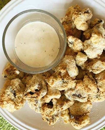 Keto Air Fryer Fried Mushrooms