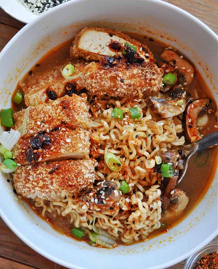 Vegan Tofu Katsu Miso Ramen