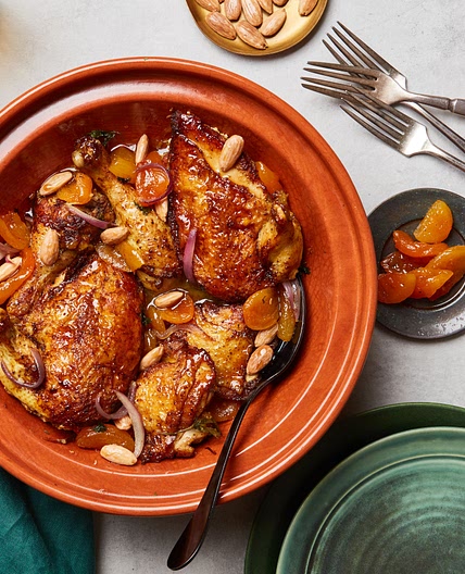 Chicken Tagine With Apricots and Almonds