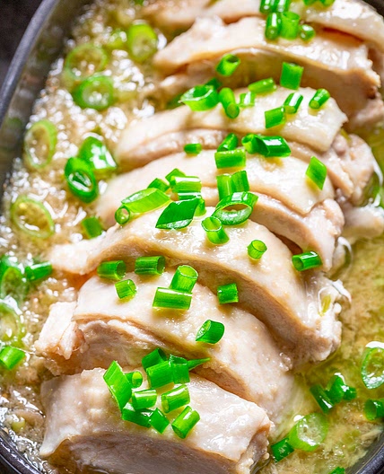 Ginger Scallion Poached Chicken