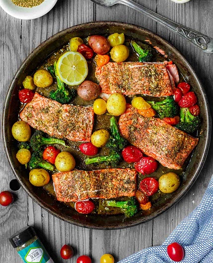 Za'atar Garlic Salmon Recipe