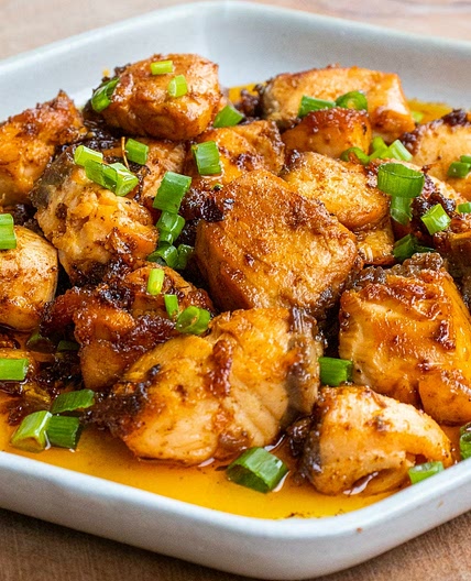 Cajun Honey Butter Salmon Bites