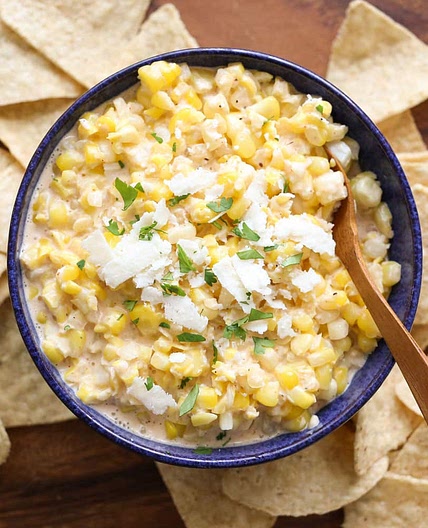 Elote {Hot Mexican Corn Dip}