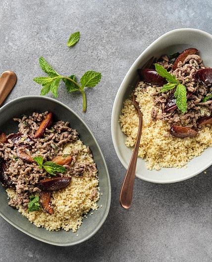 Orientalisches Hackfleisch-Couscous