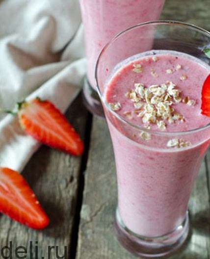 Смузи с клубникой