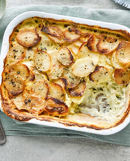 Creamy vegan dauphinoise