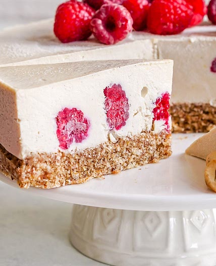 Raspberry + Lemon Cheesecake (No Bake)