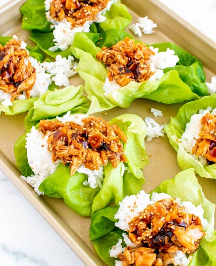 Salmon Lettuce Wraps