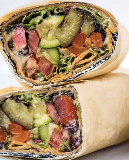 Lavash Wrap with Roasted Veggies