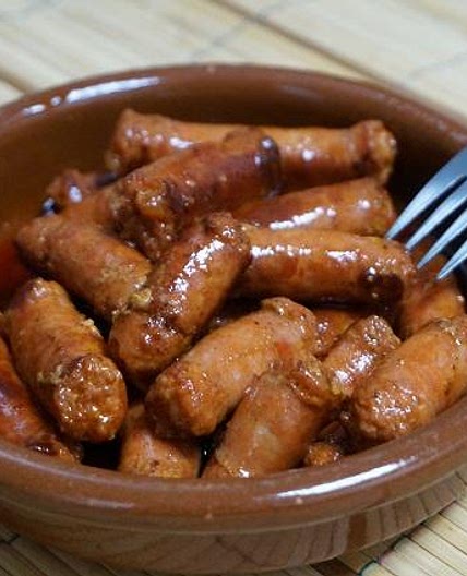 Receta de Chorizos al vino blanco