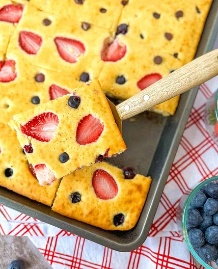 Sheet Pan Pancakes from Pancake Mix