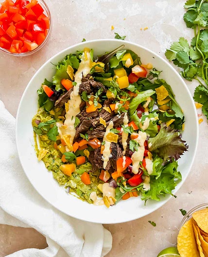 Guacamole Steak Salad