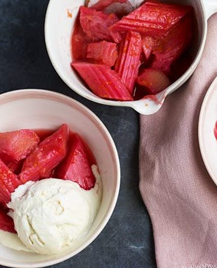 Stewed rhubarb