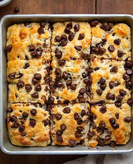 Chocolate Chip Butter Swim Biscuits