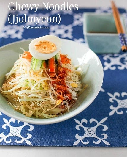 Jjolmyeon (Korean Spicy Chewy Noodles)