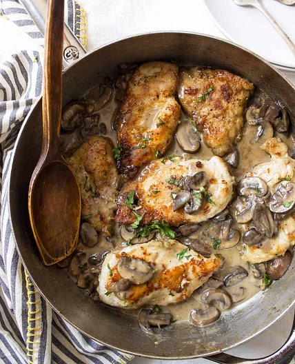 Dairy Free Creamy Mushroom Chicken