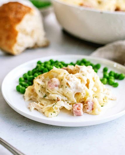 Chicken Cordon Bleu and Potatoes Casserole Recipe