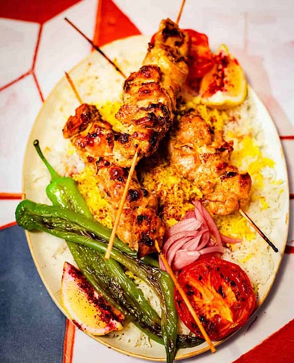 Joojeh Kebab - Persian Grilled Chicken Kebabs
