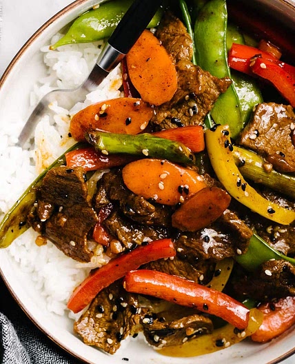 Extra Veggie Steak Stir Fry