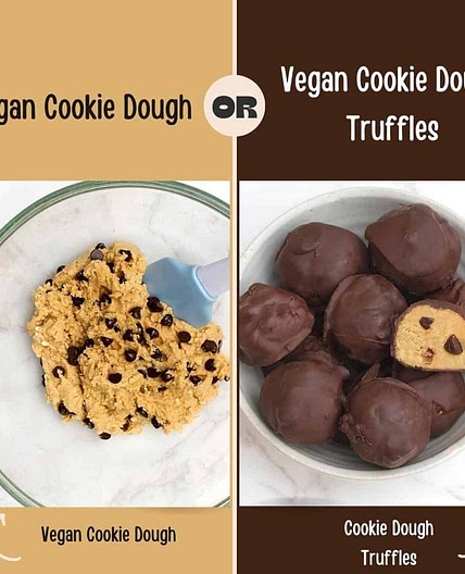 Vegan Cookie Dough + Vegan Cookie Dough Truffles
