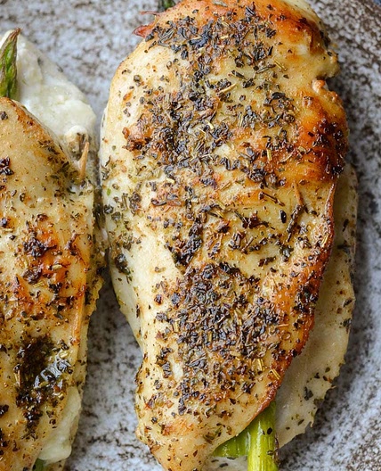 Asparagus Stuffed Chicken (low carb + keto)
