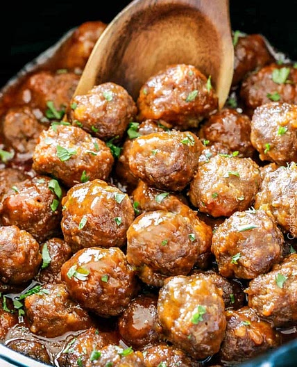 Slow Cooker Honey Buffalo Meatballs