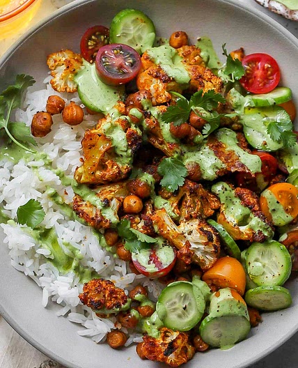 Cauliflower Shawarma Bowls