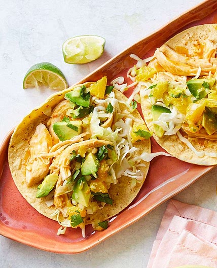 Slow-Cooker Chile-Orange Chicken Tacos