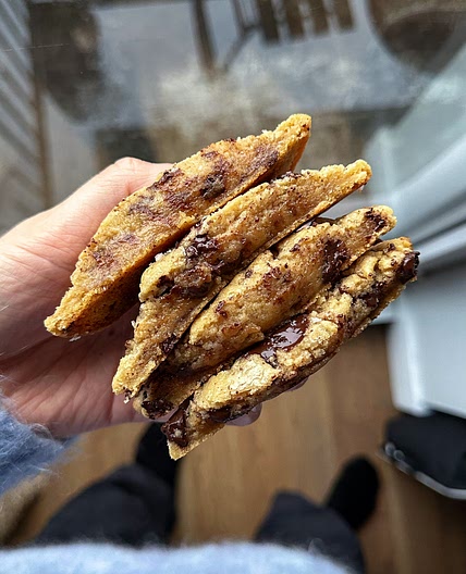 Brown Butter and Bread Flour Chocolate Chip Cookies