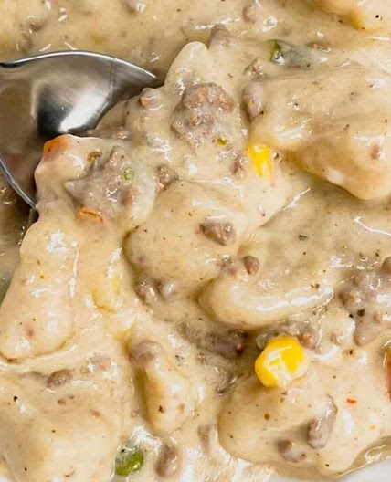 Ground Beef and Dumplings