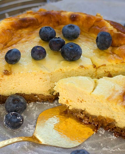 Cremoso cheesecake de La Viña, San Sebastián, ¡solo 5 ingredientes!