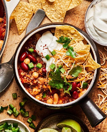 Classic Vegetarian Quinoa Chili