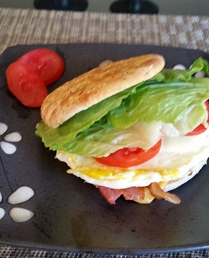 Air Fried "BELTCH" Sandwich (Bacon, Egg, Lettuce, Toma