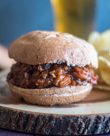 Vegan Mushroom and Eggplant Sloppy Joes