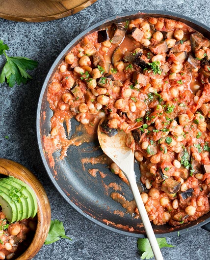 Creamy Bean and Eggplant Casserole