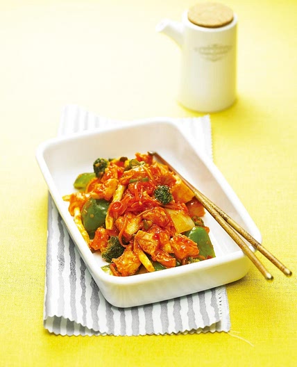 닭가슴살채소칠리볶음 만드는 법