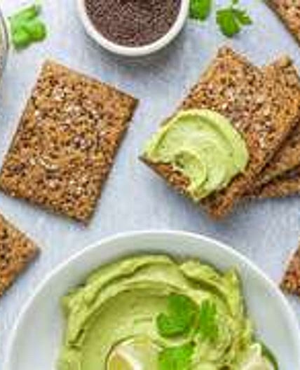 Mustard Crackers with Flaxseeds