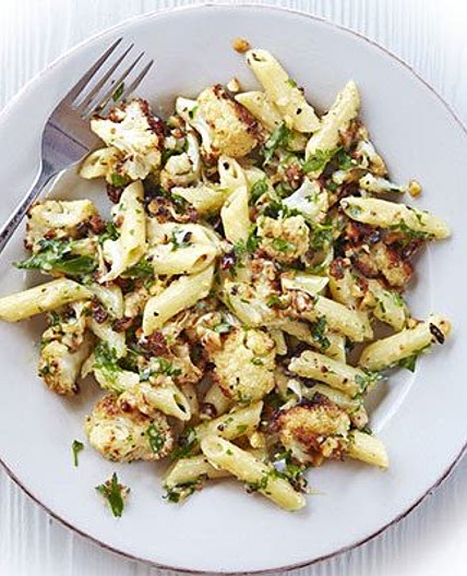 Roasted cauliflower & hazelnut carbonara